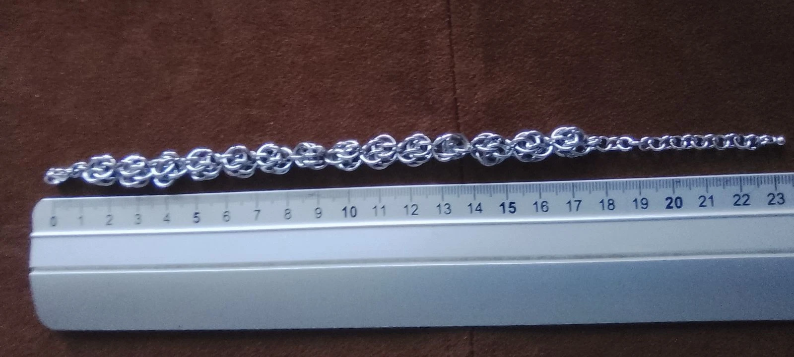 Pulseira unissex chainmail "pois de senteur" – photo 5